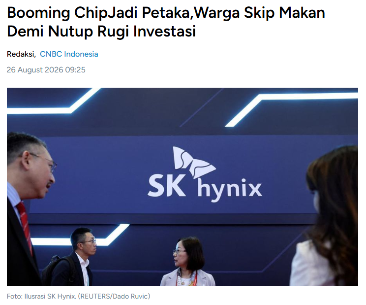 desmondwira's tweet photo. • FOMO = deadly
• Pakai uang panas = deadly
• Leveraged = deadly

FOMO + pakai uang panas + leveraged = ultimate deadly combo

Kasus di pasar saham Korea Selatan mengajarkan kita bahwa keserakahan bisa berakibat fatal pada kondisi finansial

Pasar saham Korea Selatan yang sempat menjadi primadona karena euforia AI, terutama pada Samsung Electronics dan SK Hynix

Dari puncaknya indeks Kospi sempat anjlok hingga -43% dalam waktu singkat. Kejatuhan ini menghantam keras investor ritel, yang di sana dijuluki "semut" karena kecil secara individu namun berkekuatan besar secara kolektif. Mereka menyumbang 60-70% volume transaksi harian Kospi

Salah satu korbannya adalah seorang guru bahasa Inggris berusia 30 tahun yang merugi hingga 19.000 dolar AS dan kini terpaksa memangkas pengeluaran sehari-hari, termasuk mengurangi jatah makan

Semuanya akibat FOMO, pakai uang panas, dan masuk ke ETF leveraged saham tunggal. Produk ini memungkinkan investor melipatgandakan taruhan pada Samsung dan SK Hynix. Jika saham naik 5%, ETF bisa naik 10%, namun jika turun 5%, kerugian pun ikut berlipat menjadi 10%

Sumber:
https://t.co/AM3HZYbsNM