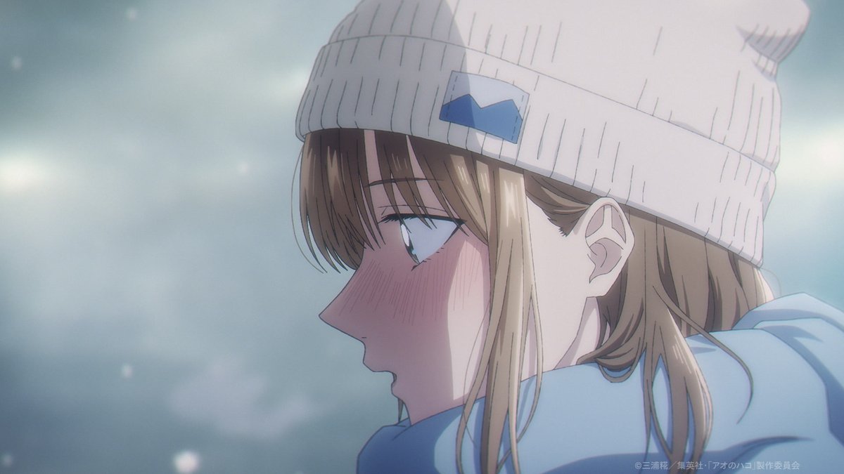 NetflixJP's tweet photo. アニメ『アオのハコ』Season2
10月4日Netflix配信スタート！

場面写真を公開！

少しずつ距離が近づく大喜と千夏。

そして二人に、
新しい季節が訪れるーー

#アオのハコ #アニハコ https://t.co/IjOOFpe37u
