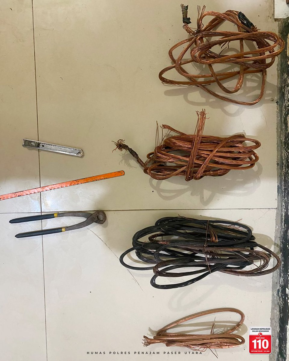 PpuPolres's tweet photo. Polsek Sepaku Polres  (PPU) mengungkap kasus dugaan tindak pidana pencurian kabel tembaga di kawasan pembangunan Ibu Kota Nusantara (IKN). https://t.co/Mx6zbTruMi