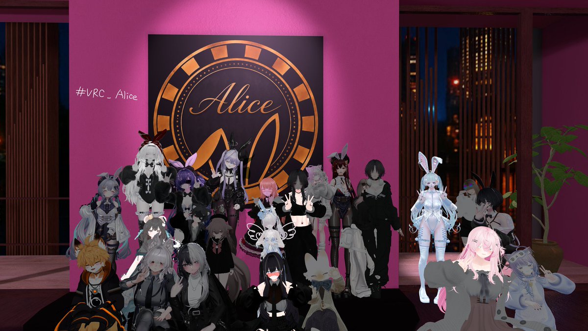 anjyuX's tweet photo. 昨日のご来店ありがとうございました🐰

初出勤でやらかしましたがご愛嬌で…笑
楽しんでいただけたなら何よりです！

次回も是非遊びに来てくださいね！
待ってますよ🍾

@AliceEV_VRC https://t.co/hpFRhzPX0S
