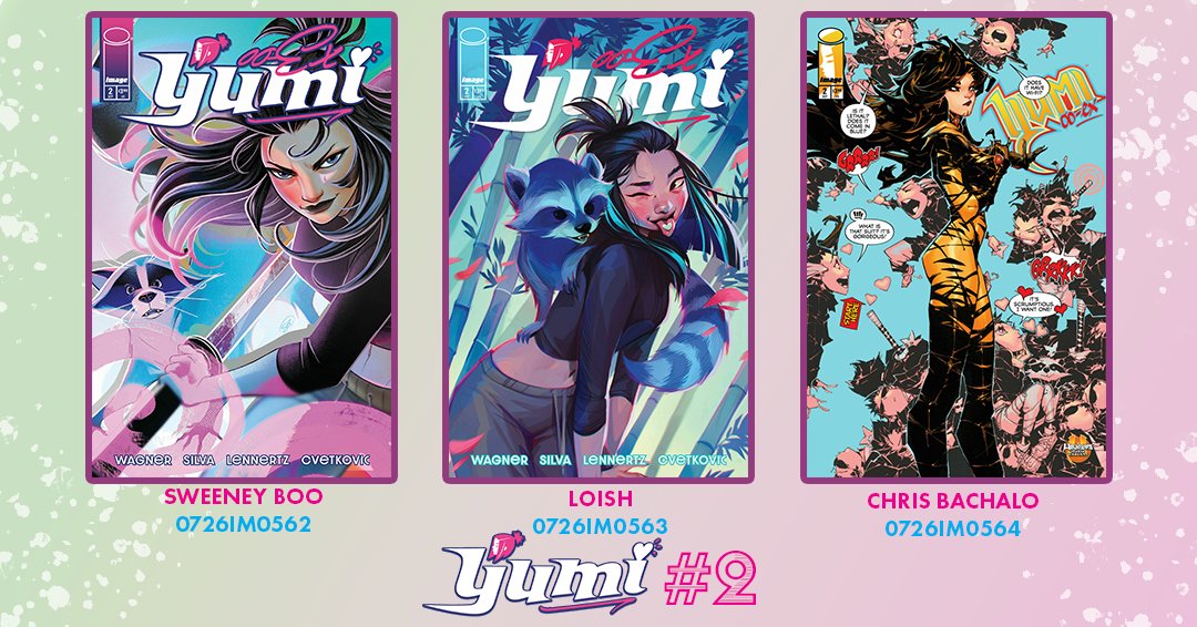 12GaugeComics's tweet photo. Yumi from @Doug_Wagner &amp; @HoytSilva returns on 9/23 with its second issue. No femme fatale or henchman is safe ❤️‍🔥💀 
Epic covers courtesy...
❤️‍🔥 @Sweeney_Boo 
❤️‍🔥 @loishh 
❤️‍🔥 @ShadeX6 
@ImageComics https://t.co/D2b5gUPNBn