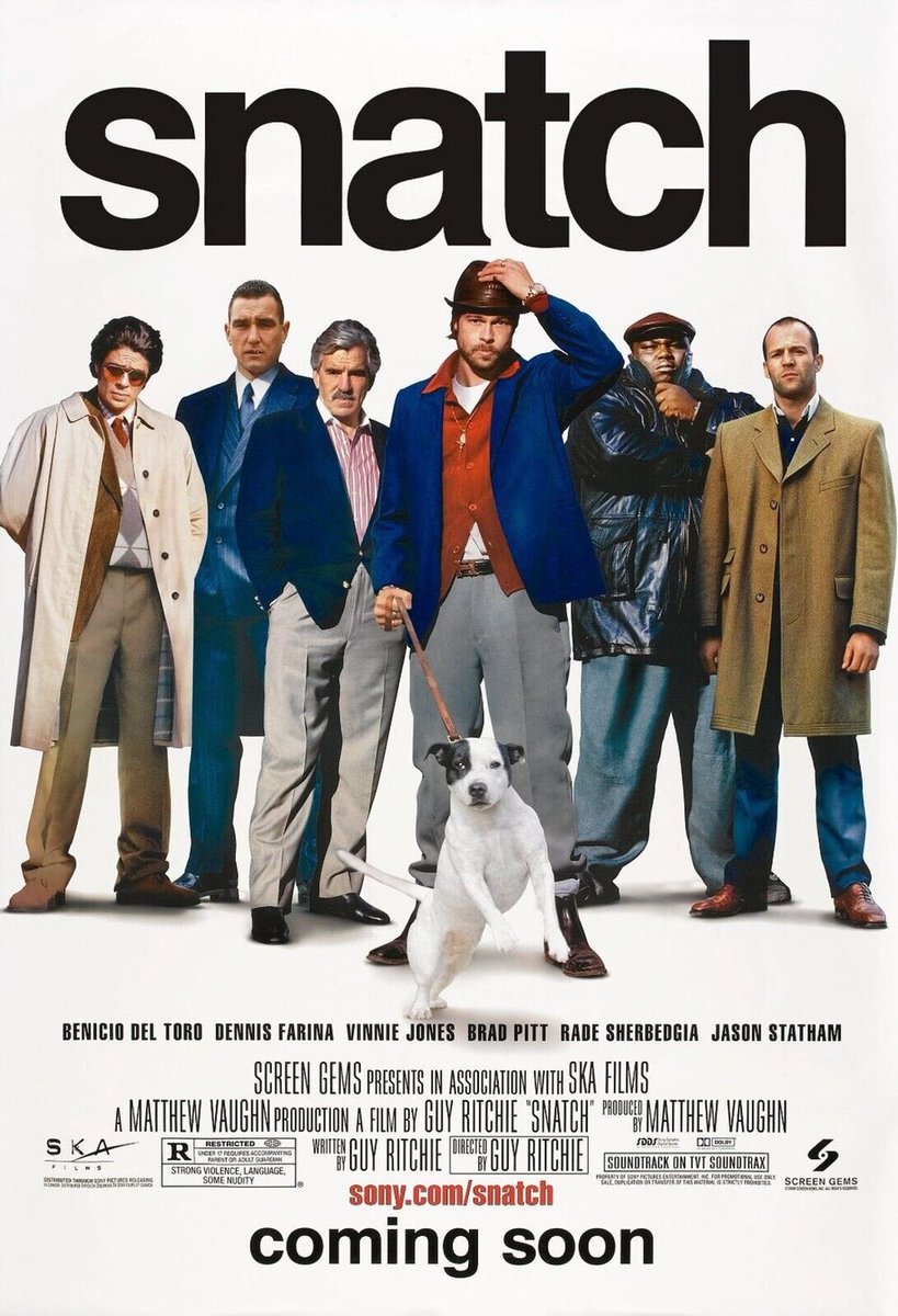 JaceBandit27's tweet photo. @ATRightMovies Snatch. - You can’t understand much of what he says, yet you still get him. https://t.co/Vul9D25INh