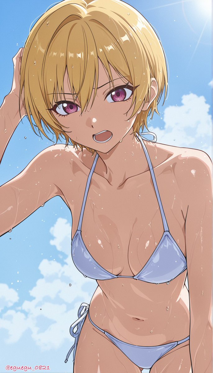 eguegu_0821's tweet photo. ☀️👙
 #西城樹里  #AIイラスト https://t.co/iqcEk4X9SP