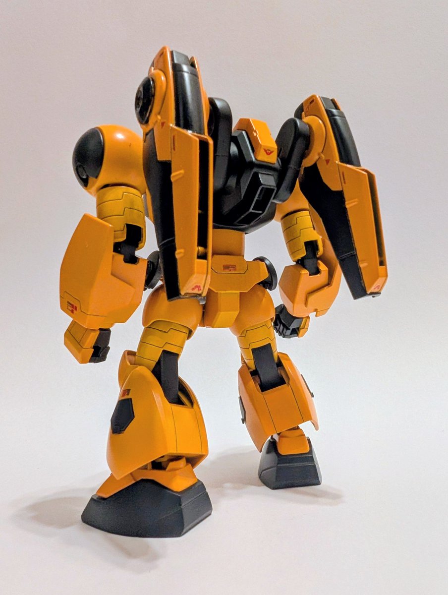 J_shi_gp's tweet photo. HGハイモックほぼ完成✨
という事で、設定イキマス！
PPSE社がガンダムバトル用として開発した無人機であり、開発コストダウンの観点から一般に量産されていたミウラソウル社製ユニットを活用し飛行性能アップを目的としたテスト機。
 #ガンプラ好きと繋がりたい
 #ガンダム
 #ハイモック
 #バンダイ https://t.co/1RuHxlxGGd