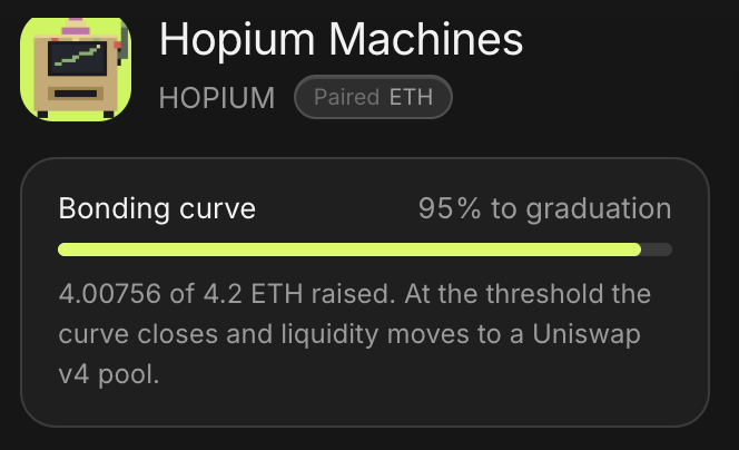 lubonft's tweet photo. @HopiumMachines Hopium is real, 5% away from graduation!🚨 https://t.co/He2aNpyrCU