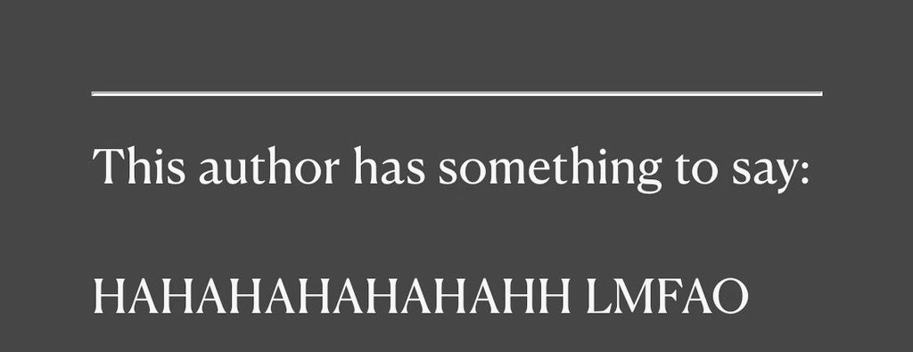 actually_heyu's tweet photo. meatbun novel readers: 
shaking, crying, screaming, howling in therapy 

meatbun: https://t.co/EzbNHHakGh