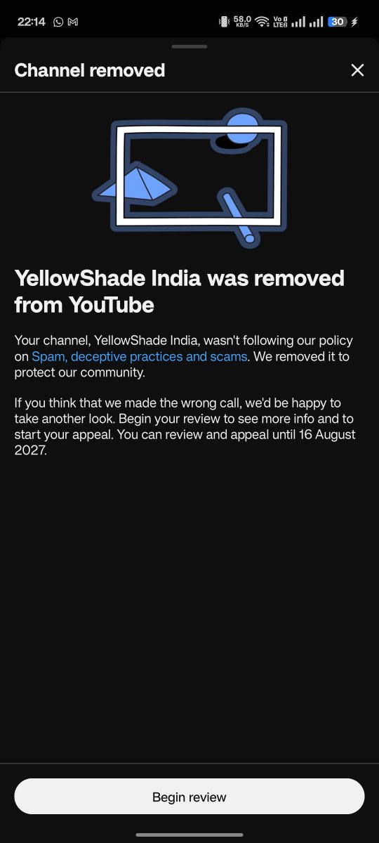 YTJP_creators1's tweet photo. No prior warning. A channel built with my own face and voice was removed for alleged violations and I’ve been waiting almost 2 weeks with no meaningful response. Please review this case fairly. @TeamYouTube
.
.
Youtube made my career end. #youtube . Even not replying to my tweets https://t.co/XRMNExyVza