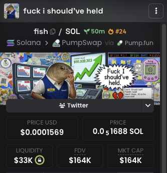 honestdevvor's tweet photo. We have also entered dex trending $fish

https://t.co/jUcCr9PpOm https://t.co/H6LvuXp6hM
