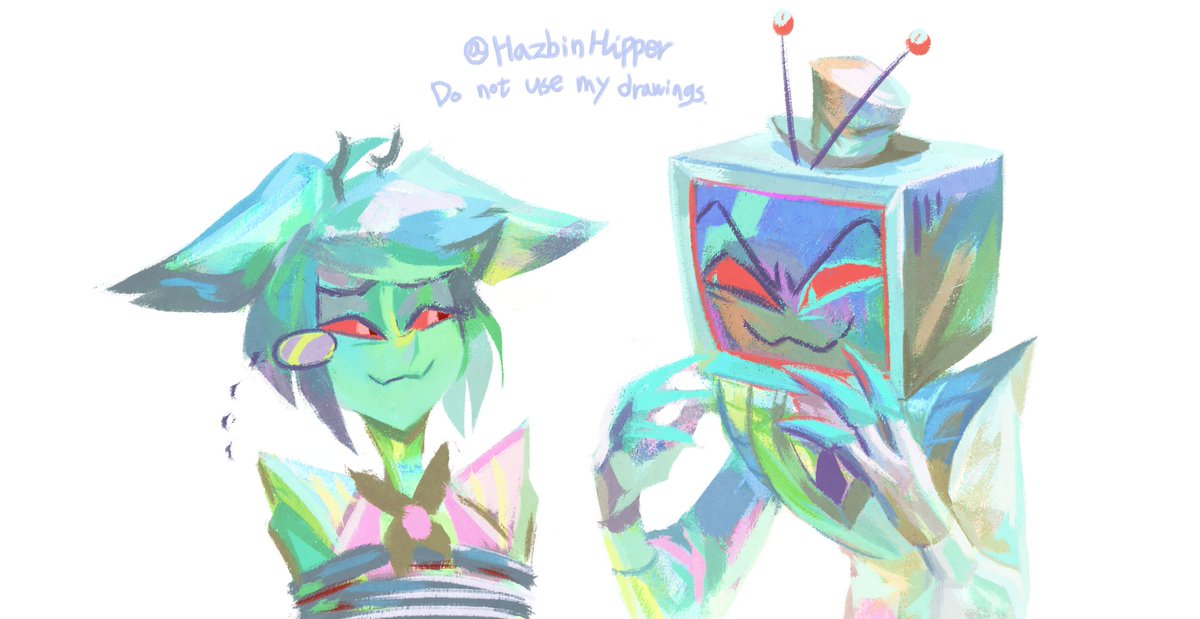 HazbinHipper's tweet photo. 2day lunch doodle https://t.co/oB5WT2SpcX