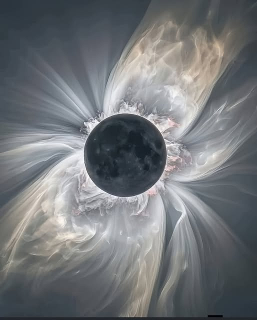astrooalert's tweet photo. Extremely detailed HDR image of recent Total Solar Eclipse 2024. https://t.co/o8rOrLa0vP