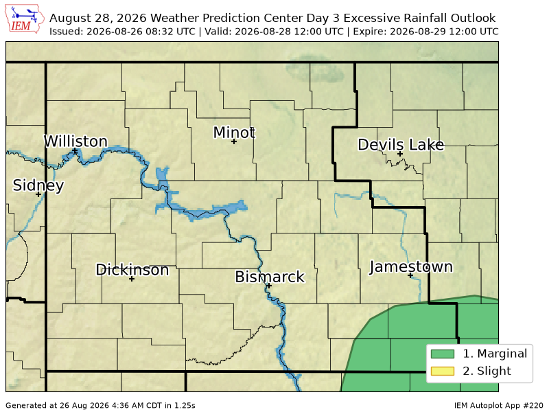 iembot_bis's tweet photo. WPC issues Day 3 Marginal Risk Excessive Rainfall Outlook at Aug 26, 8:32z for BIS https://t.co/4Ag5dF5323 https://t.co/NcCbF7f0Aw