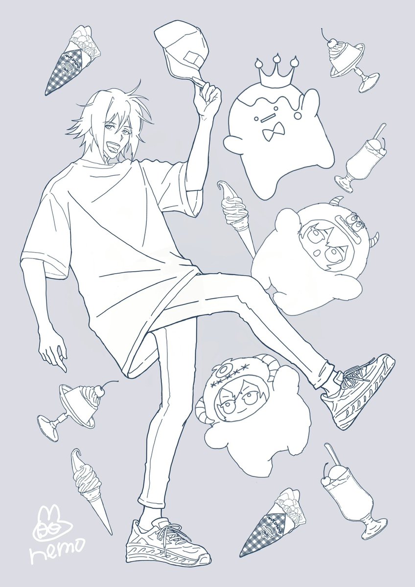 nezumimim's tweet photo. IDOLiSH7・環くんのファンアートを描きました✌️

ラフと線画もあるので、イラストを描いてる過程とか描きながら変えてったとことかも見てもらえたら嬉しいです💪🍮🩵 https://t.co/cVvGaXnj8I