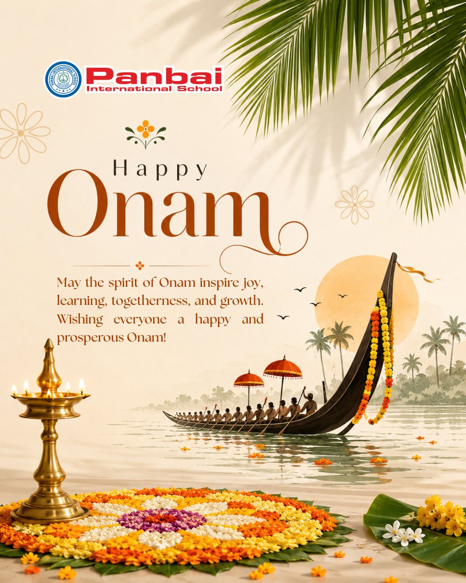 Panbai_PBIS's tweet photo. May this festival bring joy, prosperity, togetherness, and new beginnings. Let’s celebrate the richness of tradition and the happiness of learning and growing together.

#Onam #KeralaCulture #Kerala https://t.co/6eKmC6wO0R