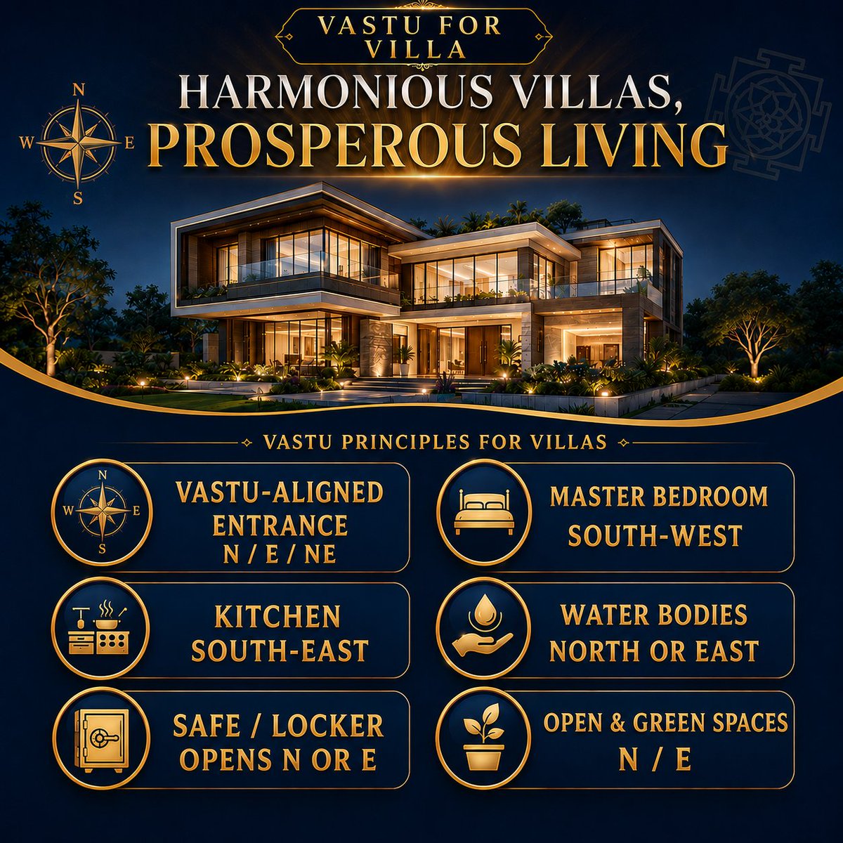 LayeredVastu's tweet photo. 🏡 Villa Vastu essentials:
→ Entrance: N / E / NE
→ Master bedroom: SW
→ Kitchen: SE

Most defects can be fixed without demolition.

For full details, click the link below 👇
https://t.co/6uv7lLxzyq

For paid consultation: 9354096746
.
#VastuShastra #VastuTips #VastuForVilla https://t.co/WaChhHURlJ