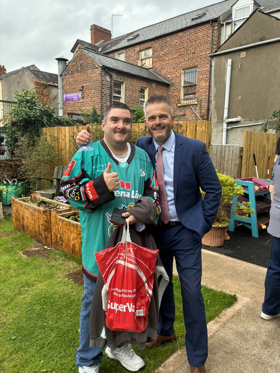 RossScottManley's tweet photo. Itโs awesome to have our @RobbieButlerMLA in for a visit to @atlascentre2023 Lisburn for the first time as our Health Minister heโs a legend and a special friend always a pleasure to see you https://t.co/XcCMtlUfVA