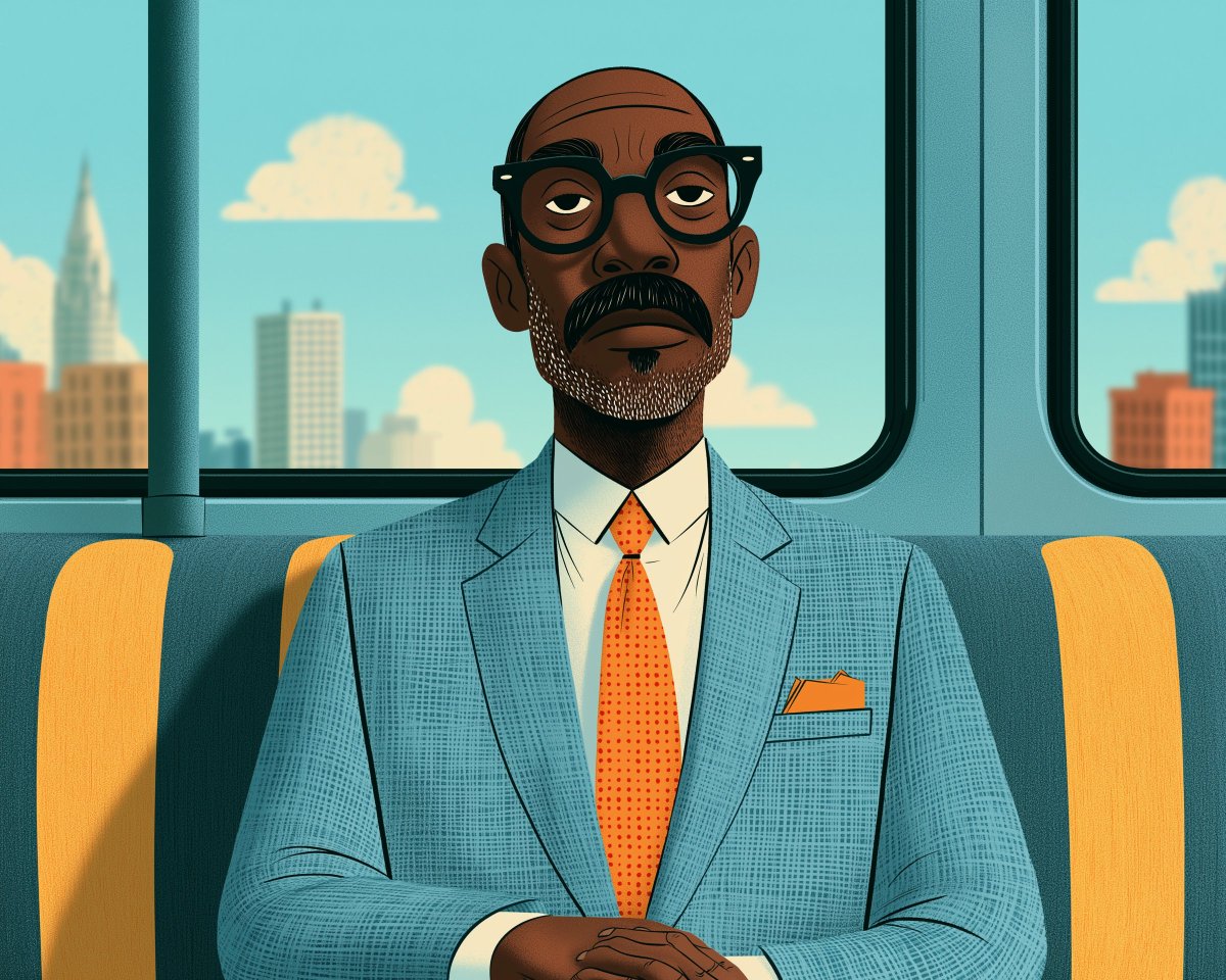 gridzzle's tweet photo. Between Stops

Blended two style references for this commuter set and really liked where the mix landed.

Midjourney style blend:
--sref 2431325184::2 2436899688

Clean character shapes, textured surfaces, everyday expressions, and a warm retro palette gave these ordinary moments a surprisingly distinct personality.