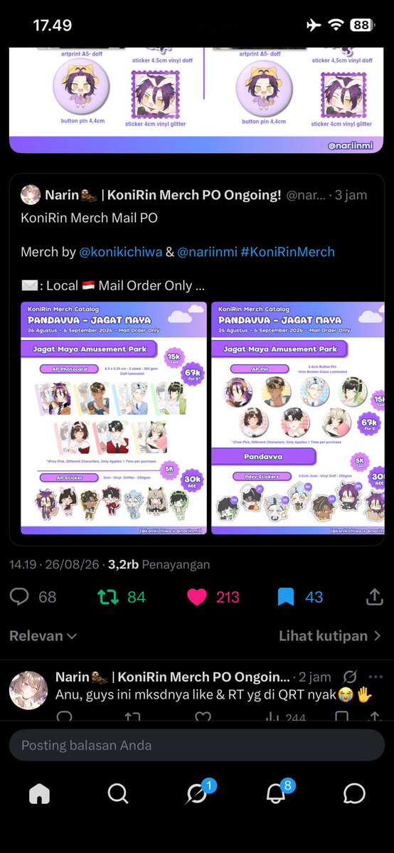 Kenycoid's tweet photo. @nariinmi @en_ntan @konikichiwa Bismilahhhhh, Langsung saja SET 2 https://t.co/l8Ozo6uNlO