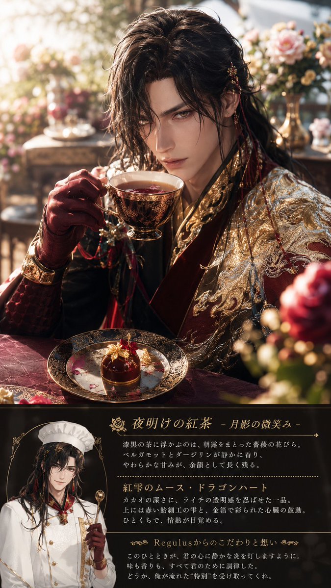 regulustar_7's tweet photo. 先日ケーキを作ったので紅茶を用意せねば！とプロンプトお借りしました
お師匠様、ベルガモットは柑橘類らしいのでこれで妥協してください
思ったんだけどこの紅茶は普通のアールグレイでは…？？？
https://t.co/cLtrFYLBBQ https://t.co/d1Y0bznTpD