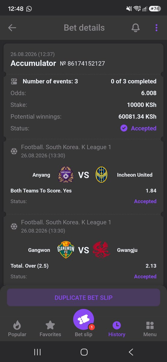 kayjay_254's tweet photo. 6  ODDS
Code:CZJ4F
#HELABET
New accounts 
REGISTRATION LINK 🔗https://t.co/JOVldEDSKG

Promocode⏭️ TEMPO 

APP LINK📎https://t.co/MP12jGK0RX https://t.co/k1Cv5VxBMi