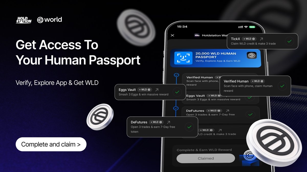 HoldstationW's tweet photo. Your human passport is the key

Verify once
Explore Mini Apps
Get $WLD

Just real humans earning more on @worldmoney with Holdstation

https://t.co/0MuK4Dwxmf https://t.co/wYrPFtbapX