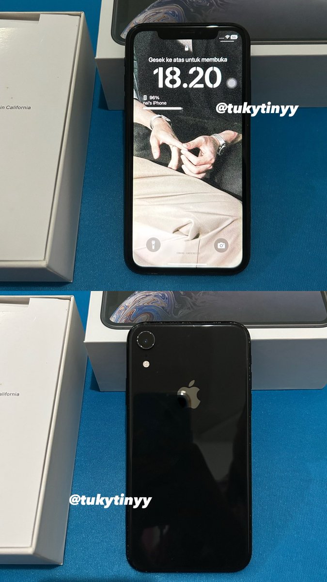 tukytinyy's tweet photo. #wts iPhone XR Black

- Storage 128gb
- ⁠Inter (Smartfren, Tri, Telkomsel ✅)
- ⁠Baterry health 73%
- ⁠Face id ✅
- ⁠True tone ✅
- ⁠Kamera d / b ✅
- ⁠Kelengkapan dus + unit
- ⁠Minus lecet di beberapa bagian
- Pemakaian pribadi
- ⁠Dom tangsel

💰 2,7 (avail nego) https://t.co/qnAp51pksY