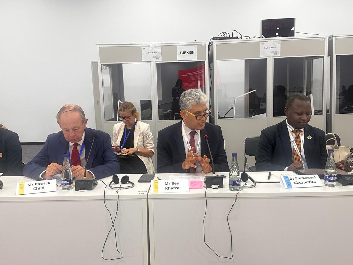 OSS_Comms's tweet photo. "Coherence among the Rio Conventions is built first at country level". At #COP17UNCCD, @NabilBenKhatra calls for shared data, stronger capacities and regional cooperation to turn reporting into action.
#UNited4Land #RestoringLand #RestoringHope https://t.co/NiBtQQQYL8