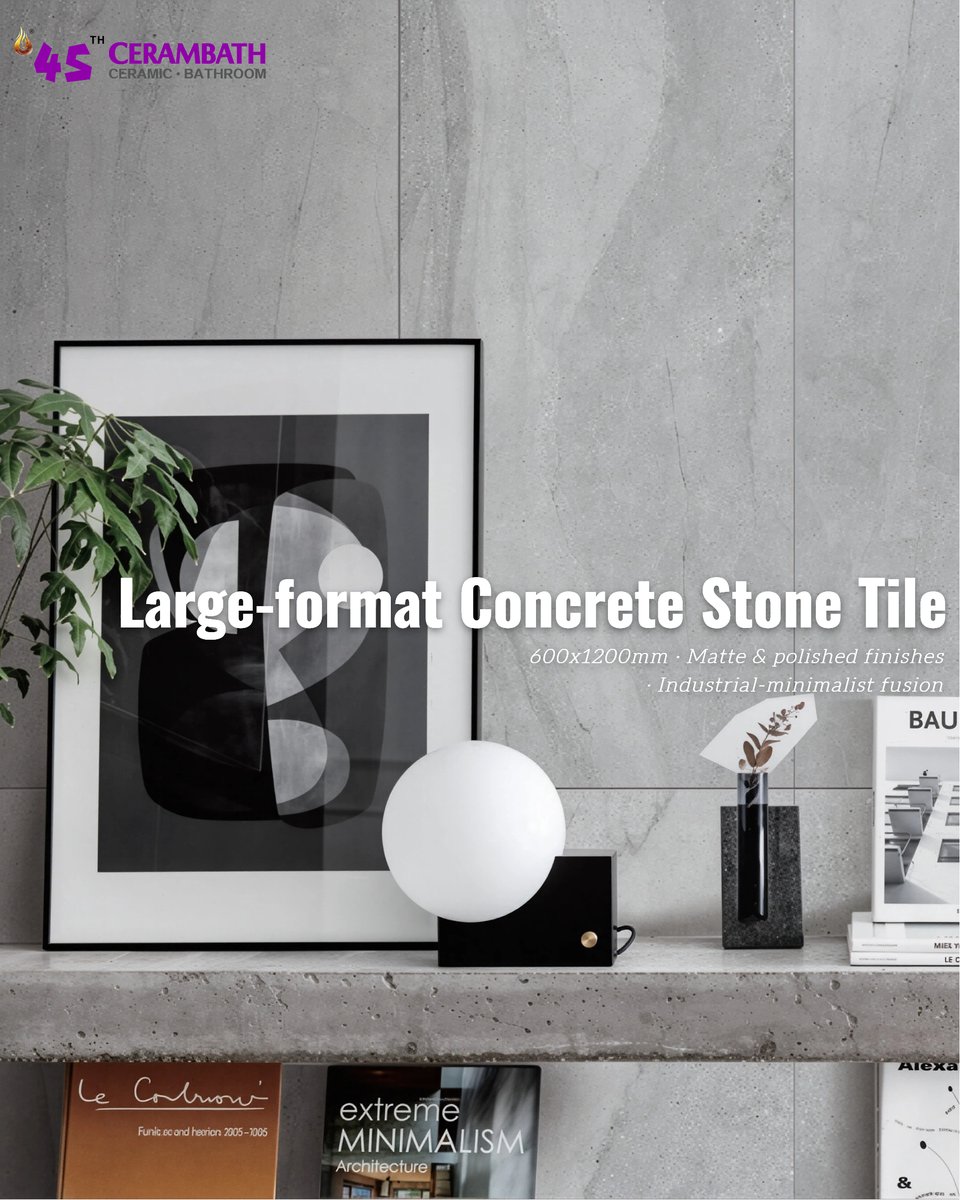 CeramBath's tweet photo. 45th CeramBath Exhibitor Spotlight | ORIENT-Gray Tone Tile
🔥 ORIENT showcases Premium Matte Fine Dry Grain &amp; Elegant Gray Tone Series, with low-saturation gray tone, natural sand texture and matte dry surface, delivering quiet luxury and versatile elegance to modern spaces. https://t.co/Y3mw7H7moo