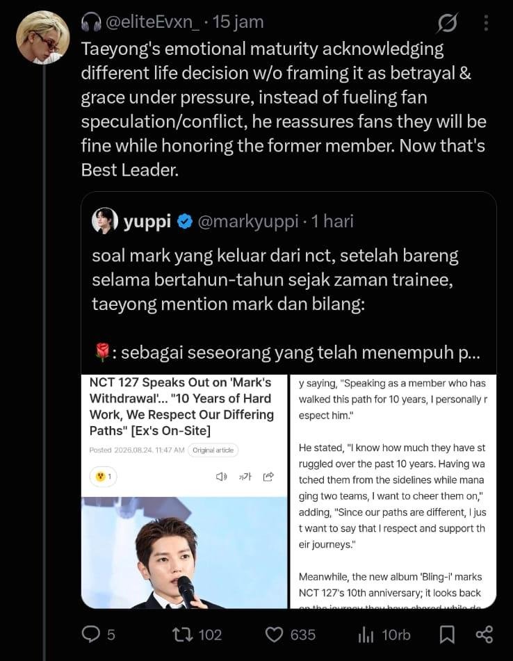 bluegreengalaxy's tweet photo. Ini juga ngapain ngebandingin jungwon sama taeyong? 
udah jelas topik permasalahan nya di grup masing-masing sangat amat beda.

Mark Menyelesaikan kontrak di grup dan keluar agensi juga secara baik2 kontrak dia udah habis,tanggung jawab dia udah selesai semua,dia jadi idol juga udah lama bertahun2, jelaslahh pas mark keluar semua member nct ngedukung keputusan dia.

Ko bisa lo ngetik bgni di saat idol lo blm habis kontrak di grup? 😀😀😀😀😀😀😀