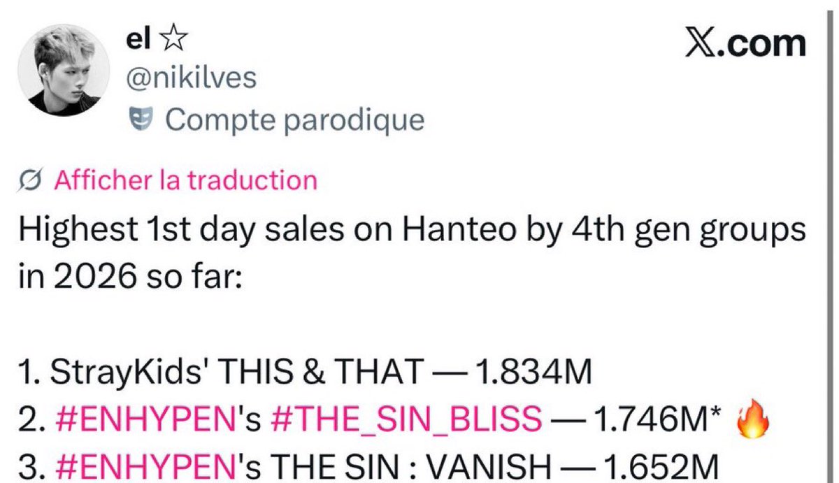 ikeupard's tweet photo. seeing enhypen and engenes hit achievements we haven’t touched in years and break all their old records like it’s nothing is actually the best feeling ever https://t.co/pFGNeFJHg8