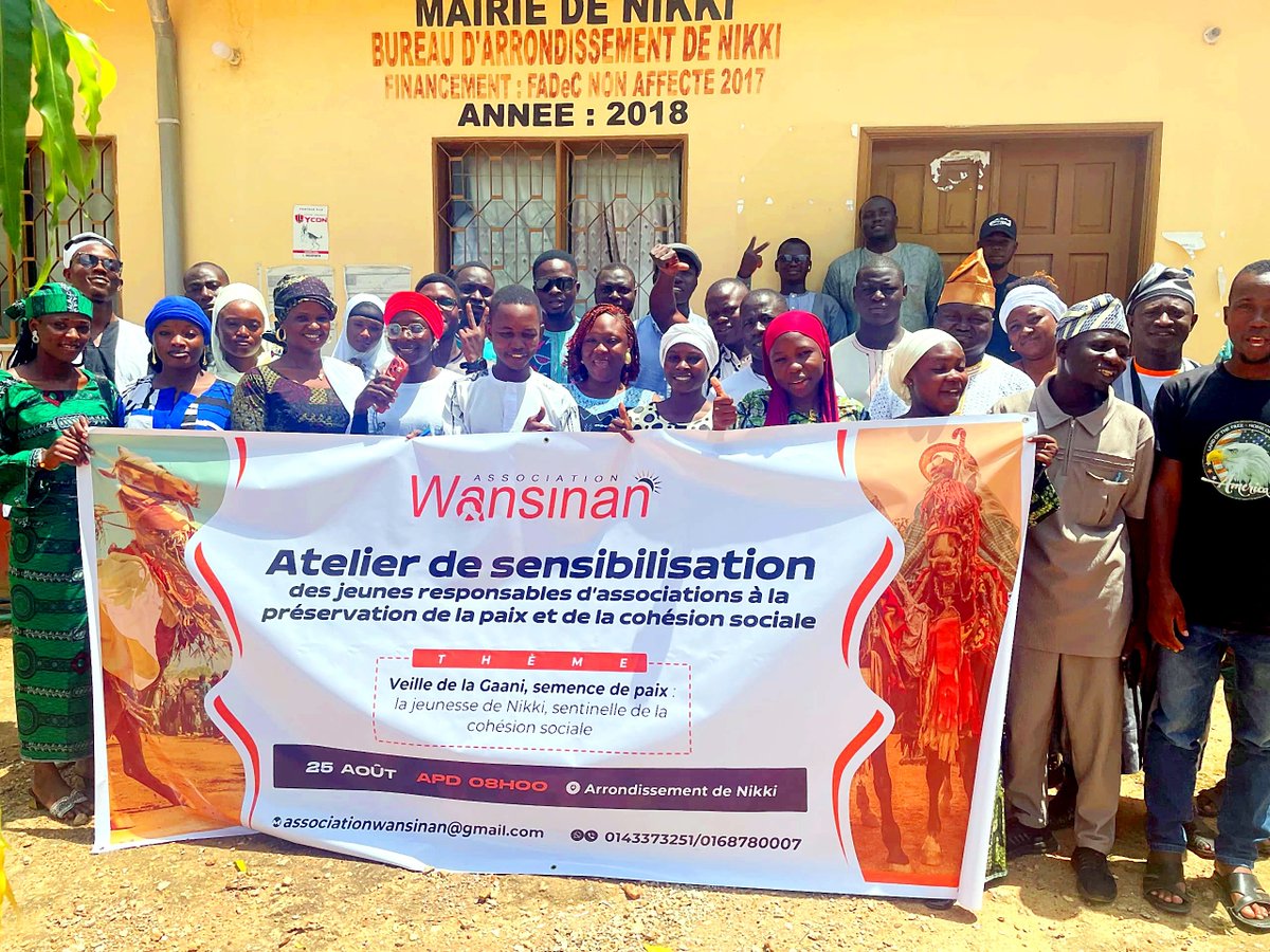 WansinanAsso's tweet photo. @AFD_France @UN @pnudfr @WFP @ONUDCRD @UNGeneva @ab_benin @PresidenceBenin 𝙀𝙣𝙨𝙚𝙢𝙗𝙡𝙚, 𝙛𝙖𝙞𝙨𝙤𝙣𝙨 𝙙𝙚 𝙡𝙖 𝙟𝙚𝙪𝙣𝙚𝙨𝙨𝙚 𝙪𝙣𝙚 𝙫é𝙧𝙞𝙩𝙖𝙗𝙡𝙚 𝙨𝙚𝙣𝙩𝙞𝙣𝙚𝙡𝙡𝙚 𝙙𝙚 𝙡𝙖 𝙥𝙖𝙞𝙭. https://t.co/ae5v06J5tf