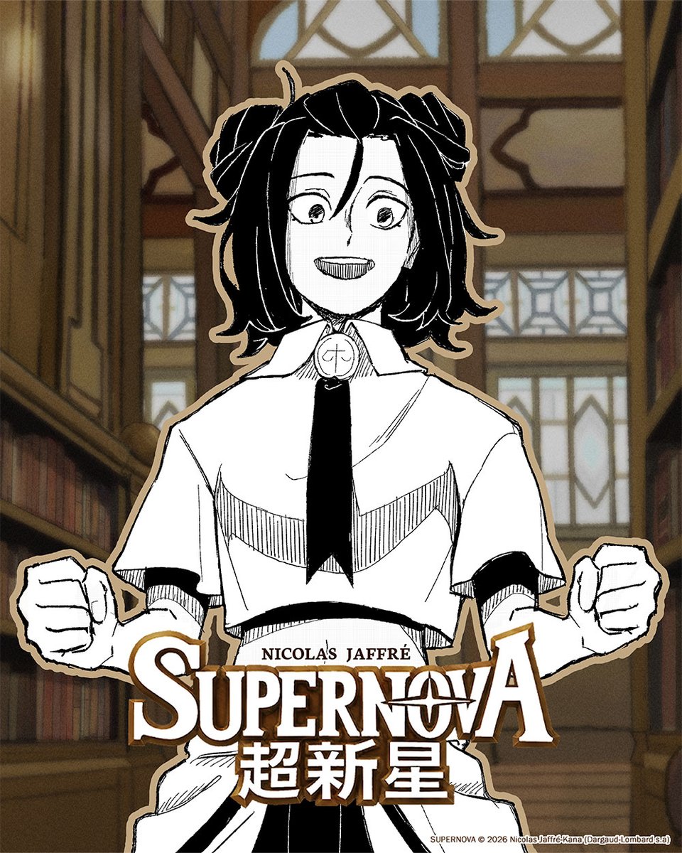 EditionsKana's tweet photo. La présentation des personnages de Supernova de @nicolas_jaffre continue avec ... Ava ! 😉

Ava Féreau 📖
Contrairement à Archie, sa camarade de classe Ava a été sélectionnée pour faire partie de la section d’intervention et s’est vu attribuer une pépite d’or, lui octroyant des pouvoirs destinés à protéger la population.
Énergique et souriante, elle a rapidement maîtrisé ses nouvelles capacités, intervenant avec brio dès ses premières missions sur le terrain.

Restez au taquet pour la sortie de Supernova, le 18 septembre ! 🥰