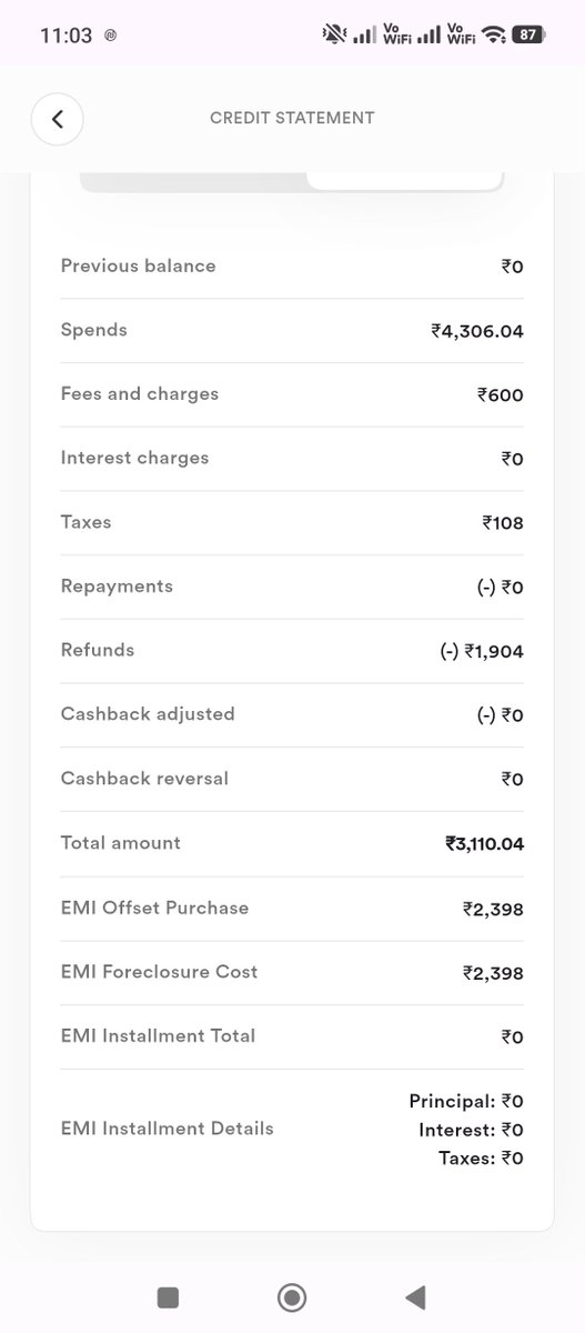 RoyNehu26038's tweet photo. @StableMoney_ Stable Money fraud, took an extra 800 rupees from my card. I converted my bill of 2398 into EMI. I cancelled at that time and they took 800 rupees unnecessarily. They also said they won't refund. Stable Money commits fraud, not invested money. https://t.co/VCCbERU3TL