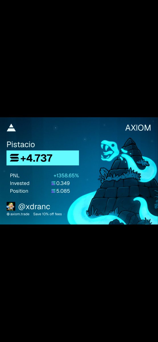 xdranco's tweet photo. Anyone else made hella money with $Pistacio bought at 250k mc https://t.co/JoBui8FhIj