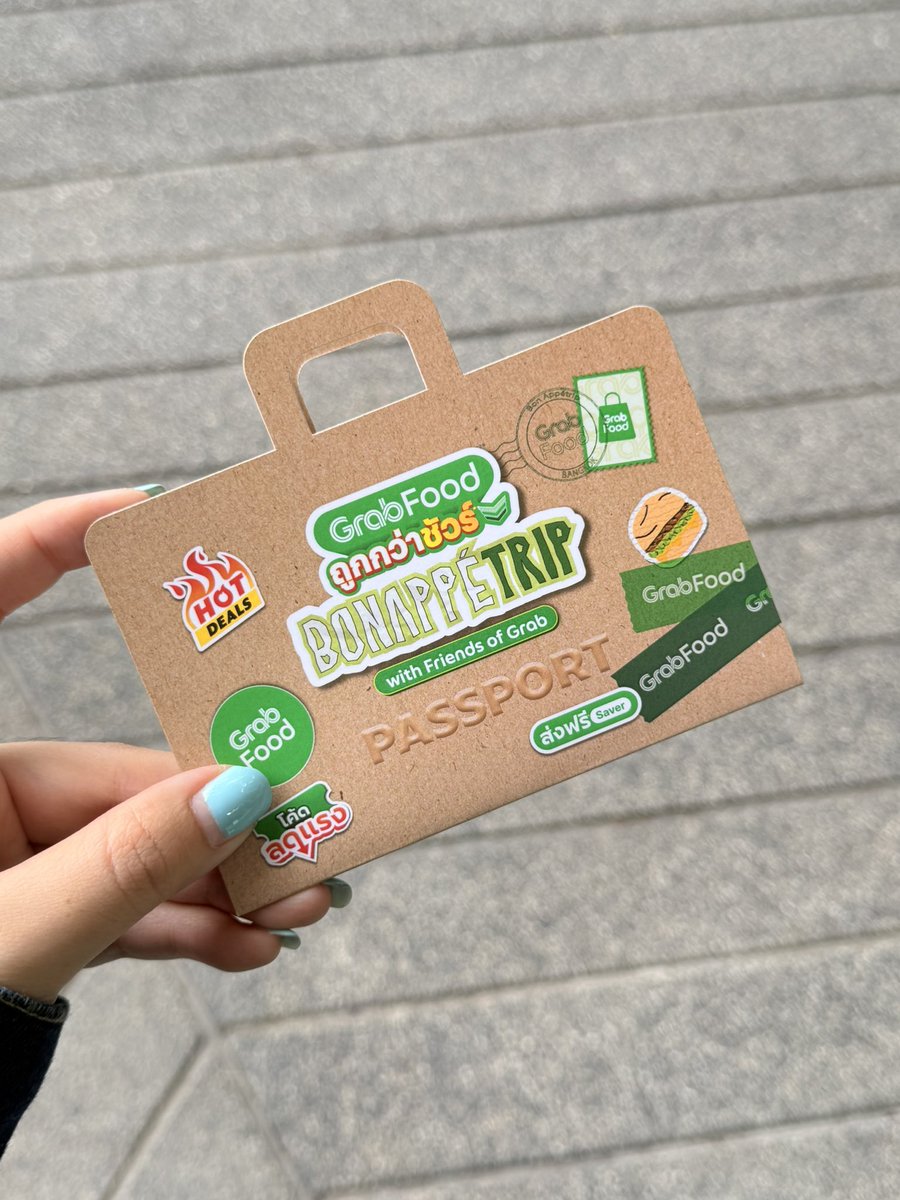 GrabTH's tweet photo. Passport ✅
Food ✅
My heart waiting for Friends of Grab💚

GRABFOOD TRIP X GFSNPP
#GrabFoodถูกกว่าชัวร์TRIP https://t.co/ObjbBVmyty