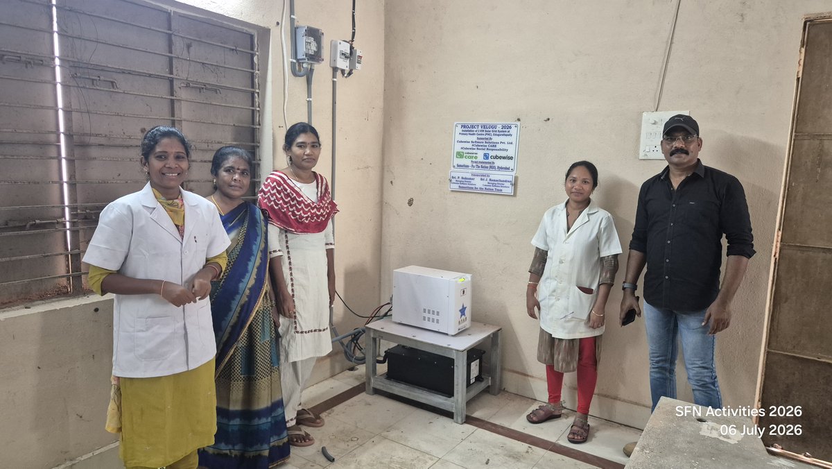 samaritans_ftn's tweet photo. Strengthening Tribal Healthcare 

With CSR support from Cubewise Team, Samaritans for the Nation provided a 2 kW solar power system at PHC Edguralapally, serving 77 villages, and constructed a 15+ bed patient care shed at PHC Nellipaka, serving 36 villages. 
Thank you CUBEWISE🙏 https://t.co/J9R4giPncO