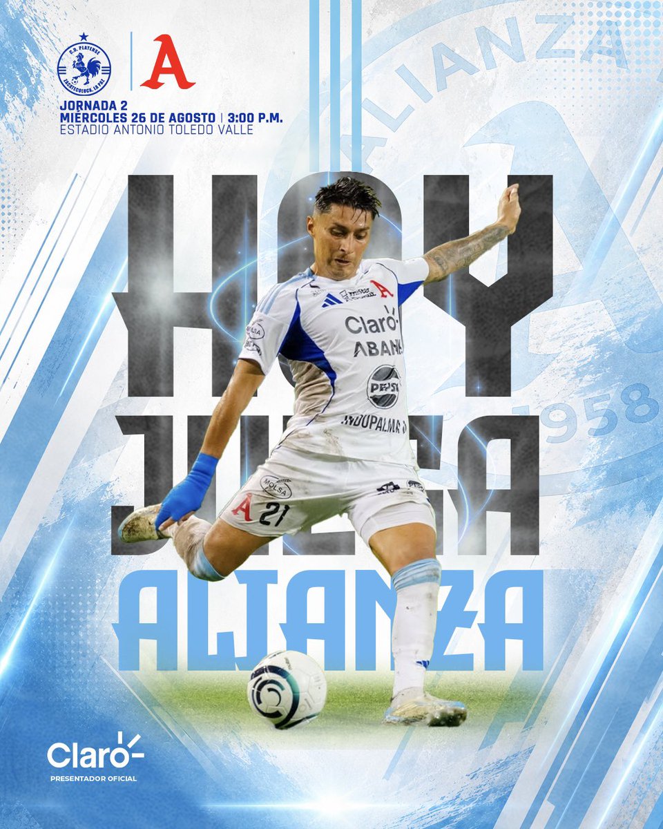 AlianzaFC_sv's tweet photo. ¡𝙃𝙤𝙮 𝙟𝙪𝙚𝙜𝙖 𝙚𝙡 𝘼𝙡𝙗𝙤! 🅰️👊🏼 https://t.co/YD2YymRpTn