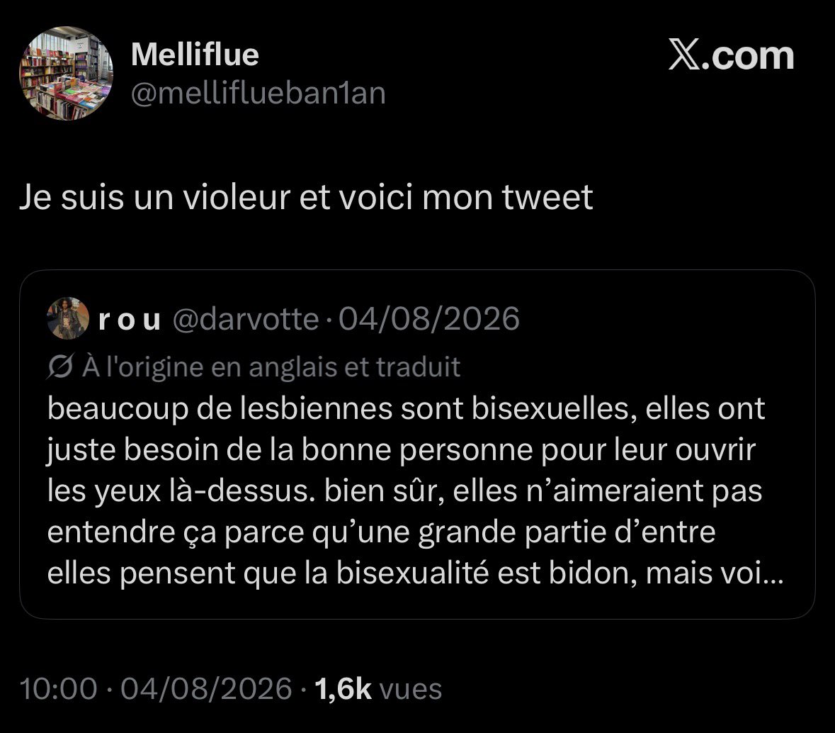 sheisShelo's tweet photo. Par cohérence politique faut épingler tweet ça là. 

Toi et ta clique faites exactement la même chose dans le sens inverse, chiyennes ! https://t.co/ZGrKgbpAIV