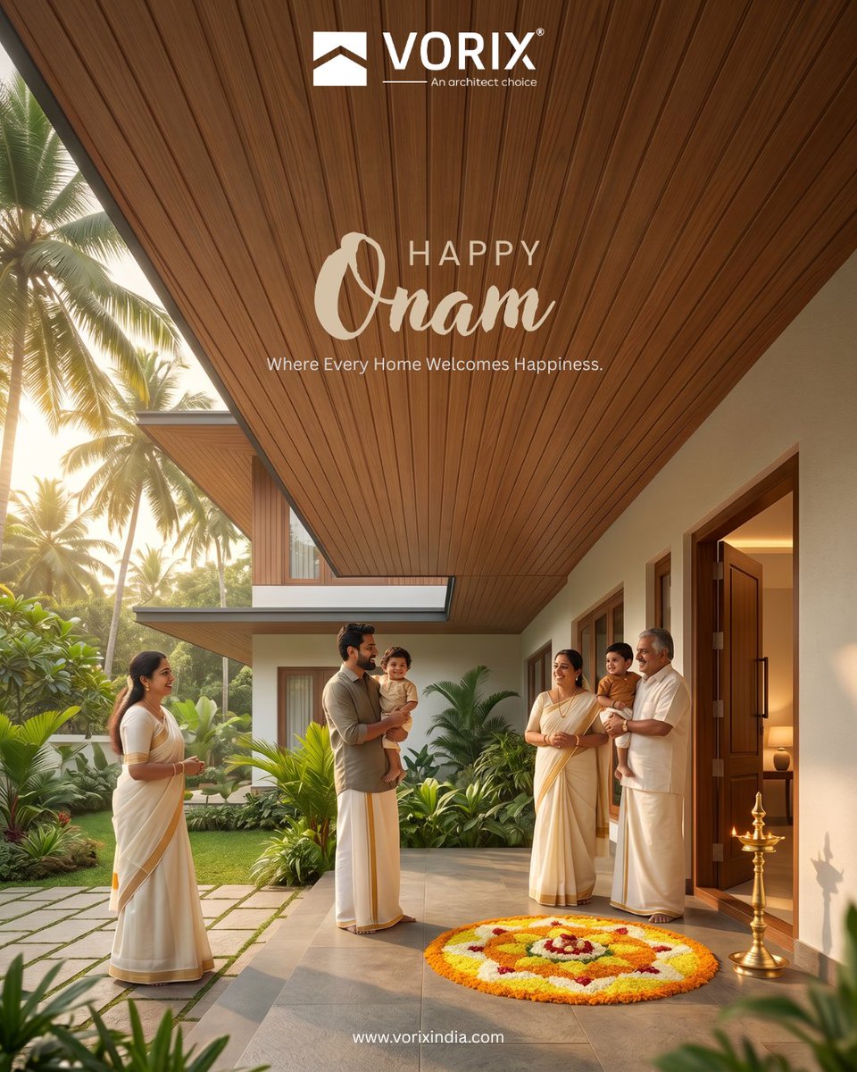 vorixindia's tweet photo. A home feels most beautiful when it brings everyone together. 🌼🏡

Happy Onam from Vorix.

#HappyOnam #VorixIndia #BeautifulHomes #OnamCelebration https://t.co/EBSwCSEIQf