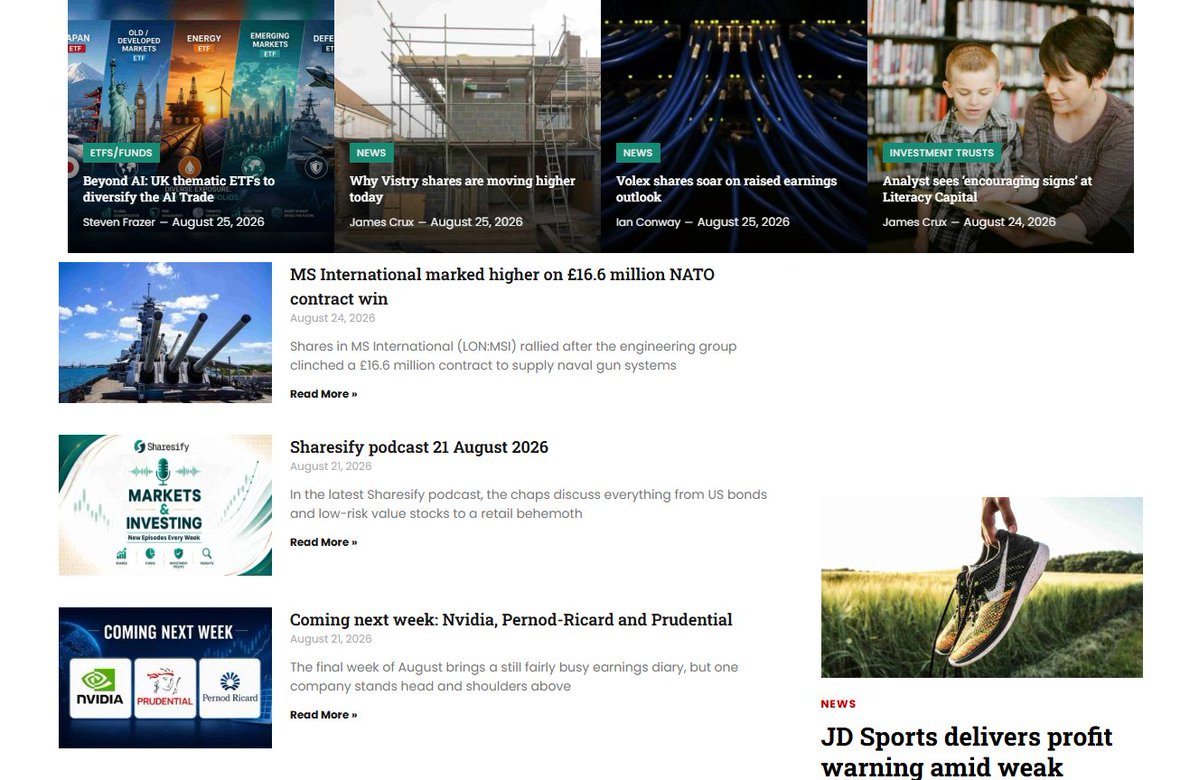Sharesify's tweet photo. UK companies in the news:
#AEWU #AIRE #APN #BBSN #CAML #EMR #GELN #GSF #HOC #NXQ #RKH #SUS #TPX
Head to https://t.co/ijnjFzsAnD for news, views and analysis https://t.co/LiUYAwKFyu