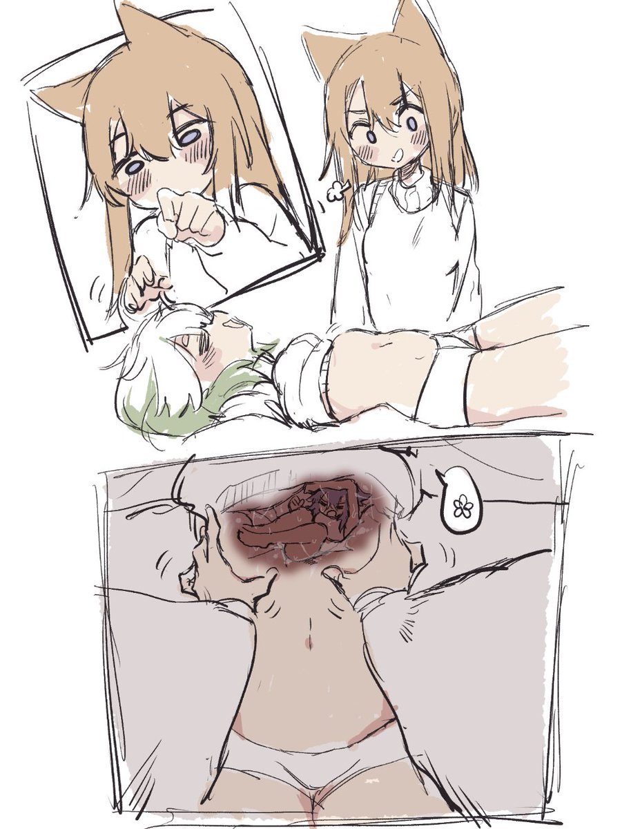 DoveMotionbling's tweet photo. -噗，这算啥啊
-嗯……
*揉捏
-你在里面很开心吧*笑
#shrink #vore #giantess https://t.co/AfEMvufDb4