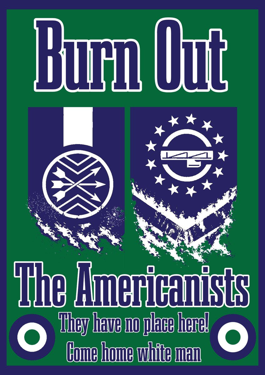 NorthwestRac575's tweet photo. @UnitedYouthXIV I’m shocked the Americanists know what a tri-color is genuinely. Even then, I doubt they are educated. 

Burn Out the Americanists 🟦⬜️🟩‼️ https://t.co/ATnIOgf5vo