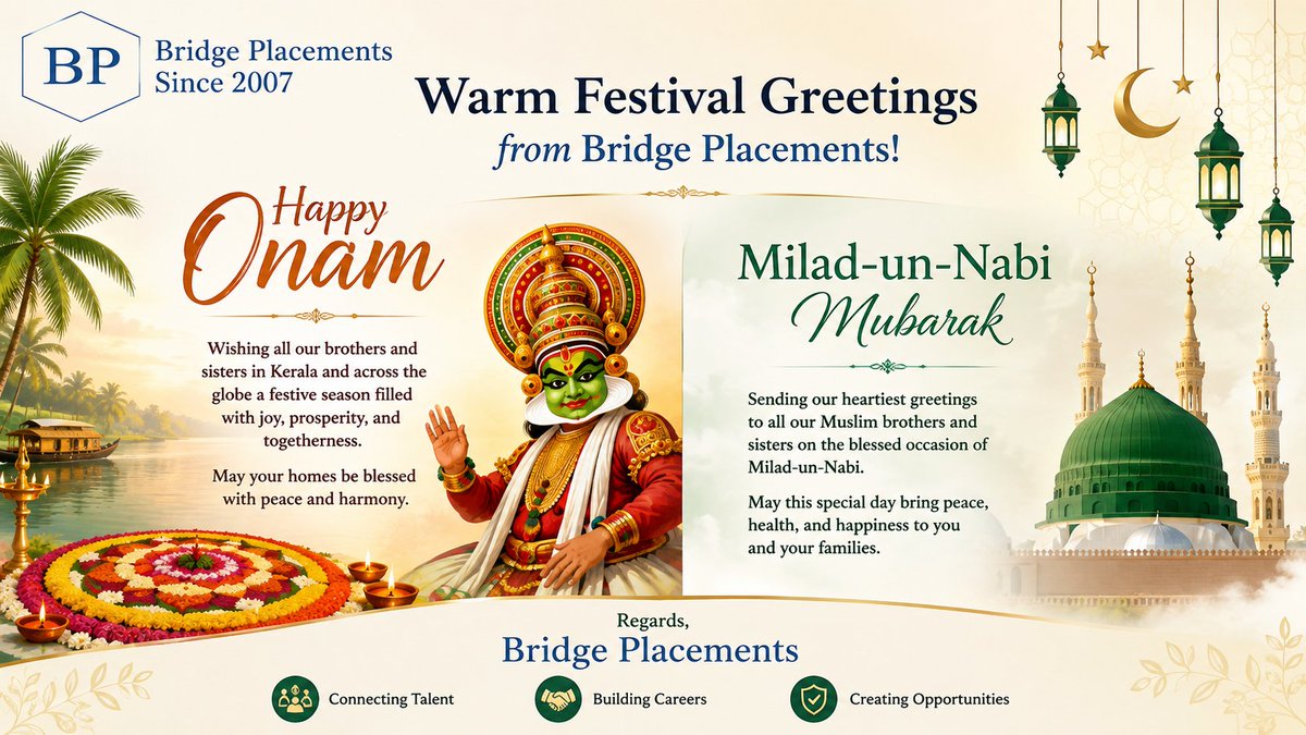 Bridgeplacement's tweet photo. #happyonam #happymiladunnabi #bridgeplacementsjobs https://t.co/xIHetzkMEx
