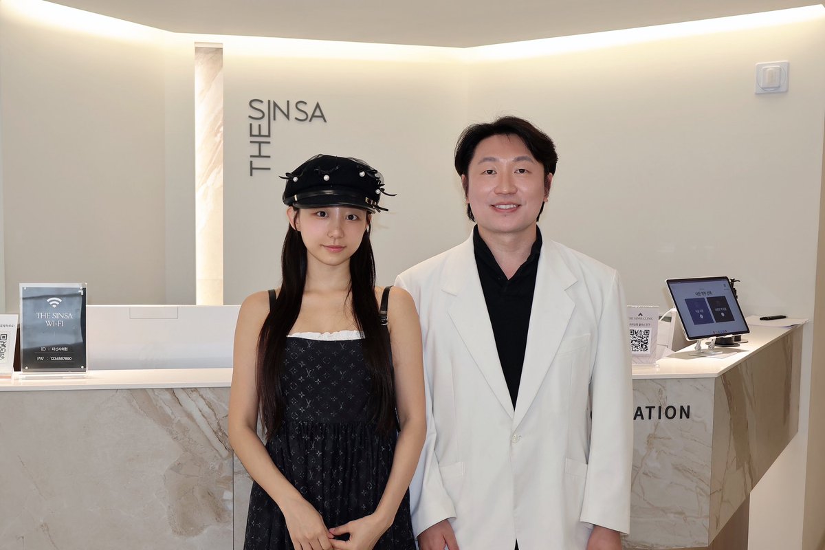 PyoEunjijapan's tweet photo. ソウルにある美容皮膚科「THE SINSA CLINIC」でメンテナンスしてきました🤍

今の状態をしっかり見ていただき、
全体のバランスまで丁寧に見ていただきました :)

クリニックの内装もモダンでおしゃれな雰囲気✨

今回はアイサーマクール＋ボディONDAを受けました🫶🏻

#PR #THE_SINSA_CLINIC #thesinsa_clinic #サーマクール #ONDA