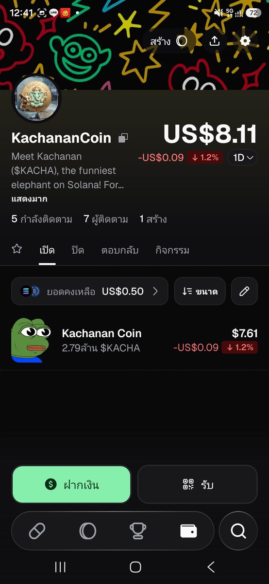 ThaiColaTCK's tweet photo. "Kachanan coin is here, you crazy folks, those who embrace fun, let's go get crazy together! Let's charge forward, Om Sri Ganeshay Namaha." https://t.co/t7eSeVEtBB