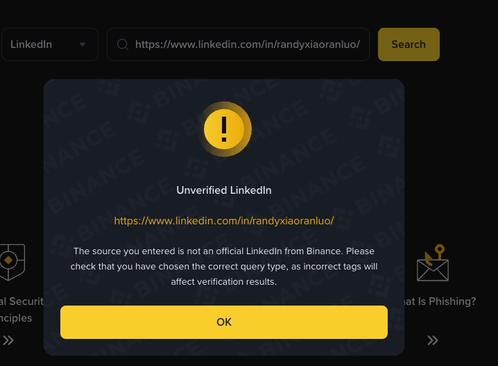 rollerkost's tweet photo. 0x4154b19017a63d054ad1888bbde1e188253a7777

The Linkedin is 99% fake.

1. Not verified on binance website, it would most likely be verified if she was working there since 2023 lol
2. Anyone can put binance as a job in their linkedin

Check for yourself : https://t.co/I4W2jcdyHB https://t.co/FFE3XqmAdd