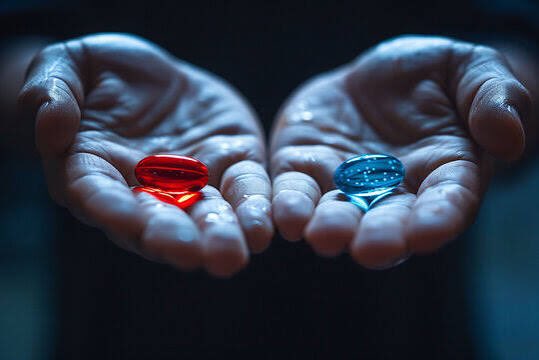 the5ersIndia's tweet photo. 💊 The Blue Pill = $100K cash. Guaranteed. Safe. Walk away forever.

💊 The Red Pill = Keep trading. No guarantees. High stress. Potential infinite upside.

Most retail traders will smash the Red Pill button in 0.5 seconds.

Here is the harsh truth: That’s pure ego.
If you don't have a tested, written strategy, you aren't "trading" the Red Pill you are gambling with your future. You will eventually give the market that 100K, plus more.

But if you DO have an edge?
The Red Pill is the only smart choice. 100K is just a small stepping stone to 7 figures.

So, which one are you taking right now, and why? Be brutally honest in the replies. I'm reading all of them. 👇
