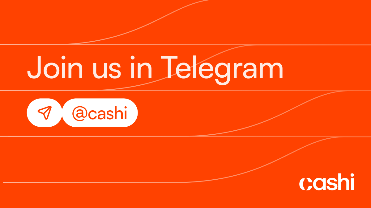 cashi's tweet photo. Join the Cashi community on Telegram ✨

Get updates, ask questions, share feedback, and connect with other Cashi users.

See you there → https://t.co/eoQd0te4xV https://t.co/EE5ThxEqG1