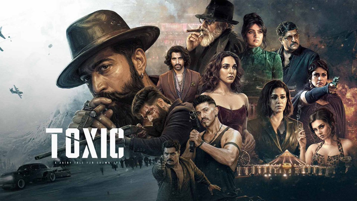 journolokesh's tweet photo. #ToxicReview ⭐⭐⭐⭐
#Yash is terrific with unmatched swag, intensity &amp; screen presence!
Stylish visuals, high-octane action and strong performances from #Nayanthara, #KiaraAdvani, #TaraSutaria &amp; #RukminiVasanth make it a solid big-screen entertainer.
#ToxicTheMovie #Yash https://t.co/1nVltYCAaB