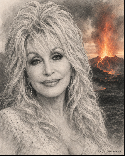 uthorcdswanson's tweet photo. #DollyParton and Pele: both made of fire, creation, and absolutely no interest in being ordinary.
#DollyParton #Kilauea #CZUnsupervised #Hawaiiwriters #WritersCommunity https://t.co/4KaSqZqJJZ
