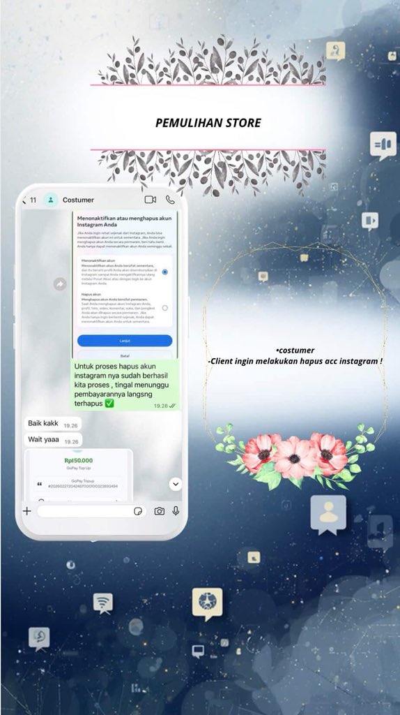 songmzin's tweet photo. JASA PEMULIHAN AKUN / HAPUS AKUN SOSMED

= JASA LACAK LOKASI
= RECOVERY AKUN
= SADAP WA 
= LACAK HP HILANG BY NO HP / IMEI
= JASA UNSUS AKUN/UNSUSPEND
JASA HACK/PULIHKAN BALIKIN AKUN EMAIL,IG,WA,TWITER/X, FB,TIKTOK,LINE

Order for whatsapp link nya dibio aku ☎️ https://t.co/VBMxAtS6tH